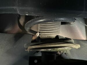 broken car suspension